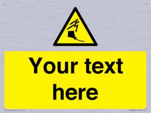 Custom warning kite flying near powerlines